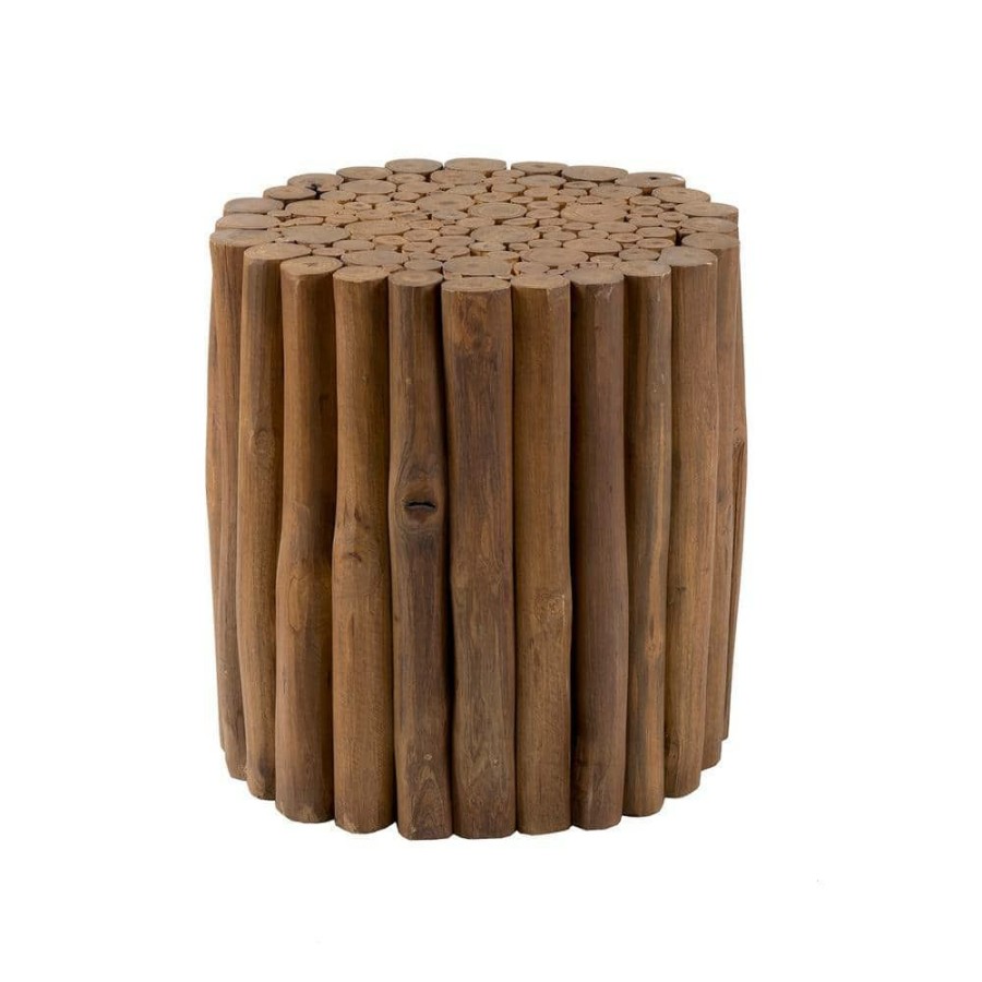 Wholesale * Mathiston Brown Teak Stool By East At Main