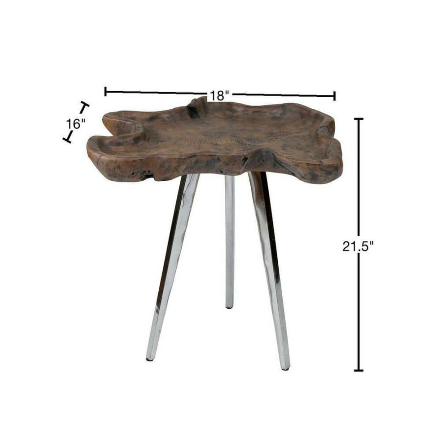 Clearance * Peta Teak End Table By East At Main