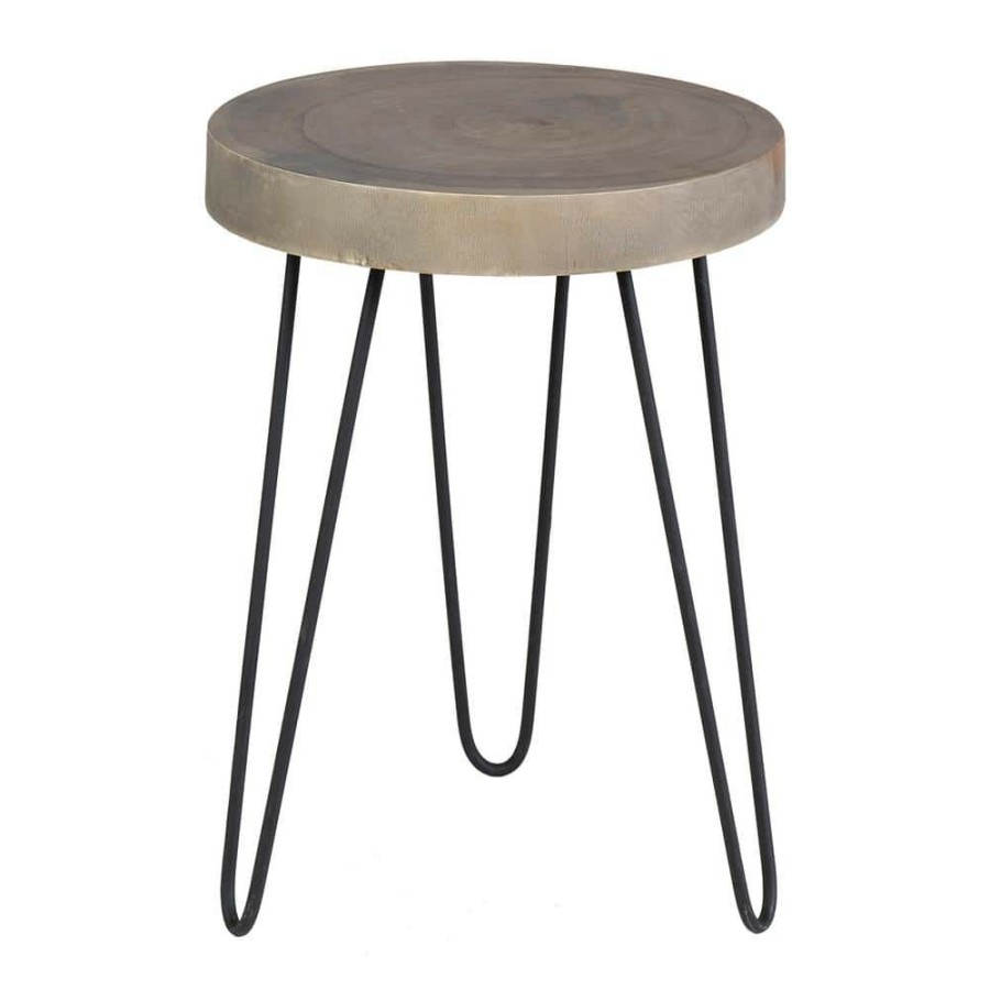 Clearance * Laredo Grey Wash Teak Accent Table By East At Main