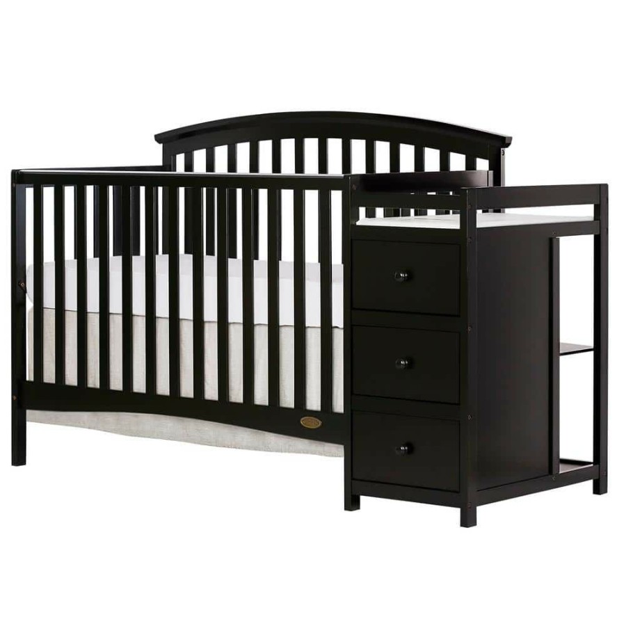 Best * Niko Black 5-In-1 Convertible Crib With Changer By Dream On Me