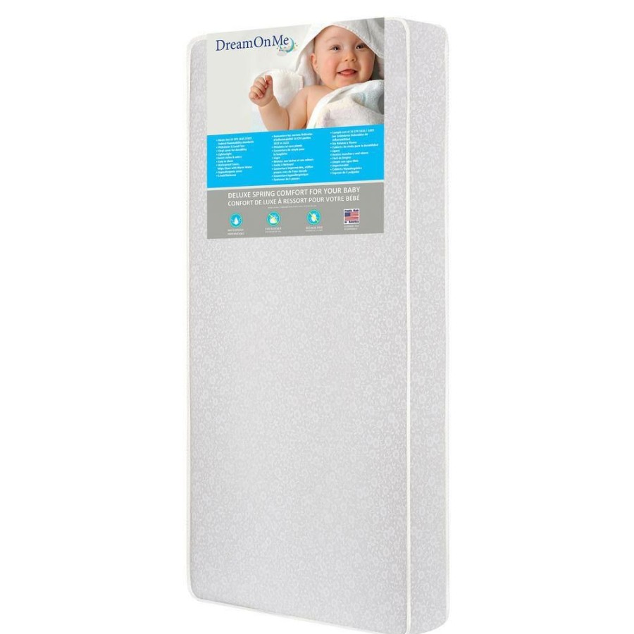 Clearance * Little Baby 6 Inch Gray Full Size Firm Foam Crib And Toddler Bed Mattress By Dream On Me