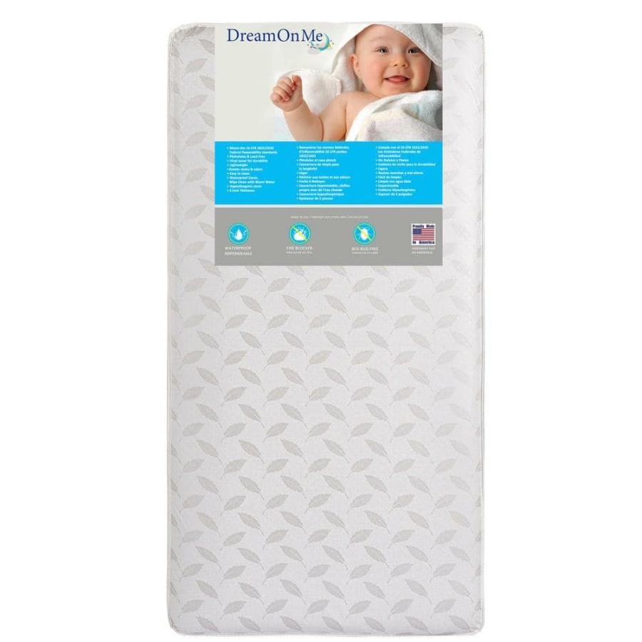 Clearance * Premium Coil Inner Spring Standard Crib And Toddler Mattress By Dream On Me