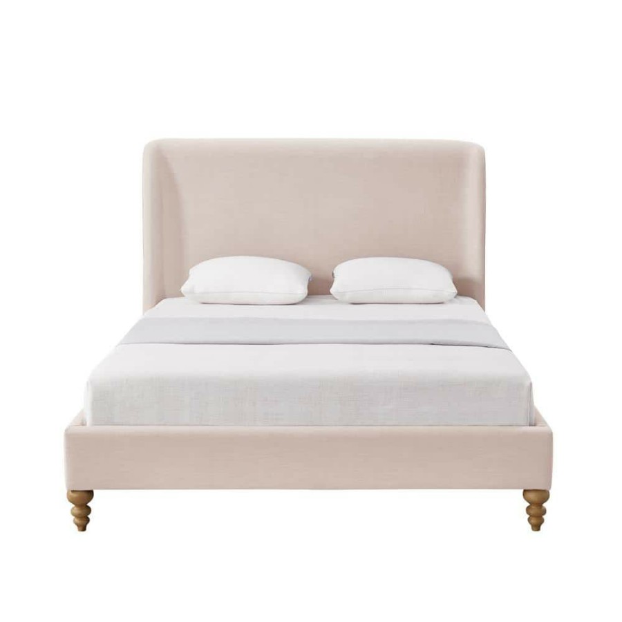 Wholesale * Maisy Pink Bed Wingback Linen Queen By Shabby Chic