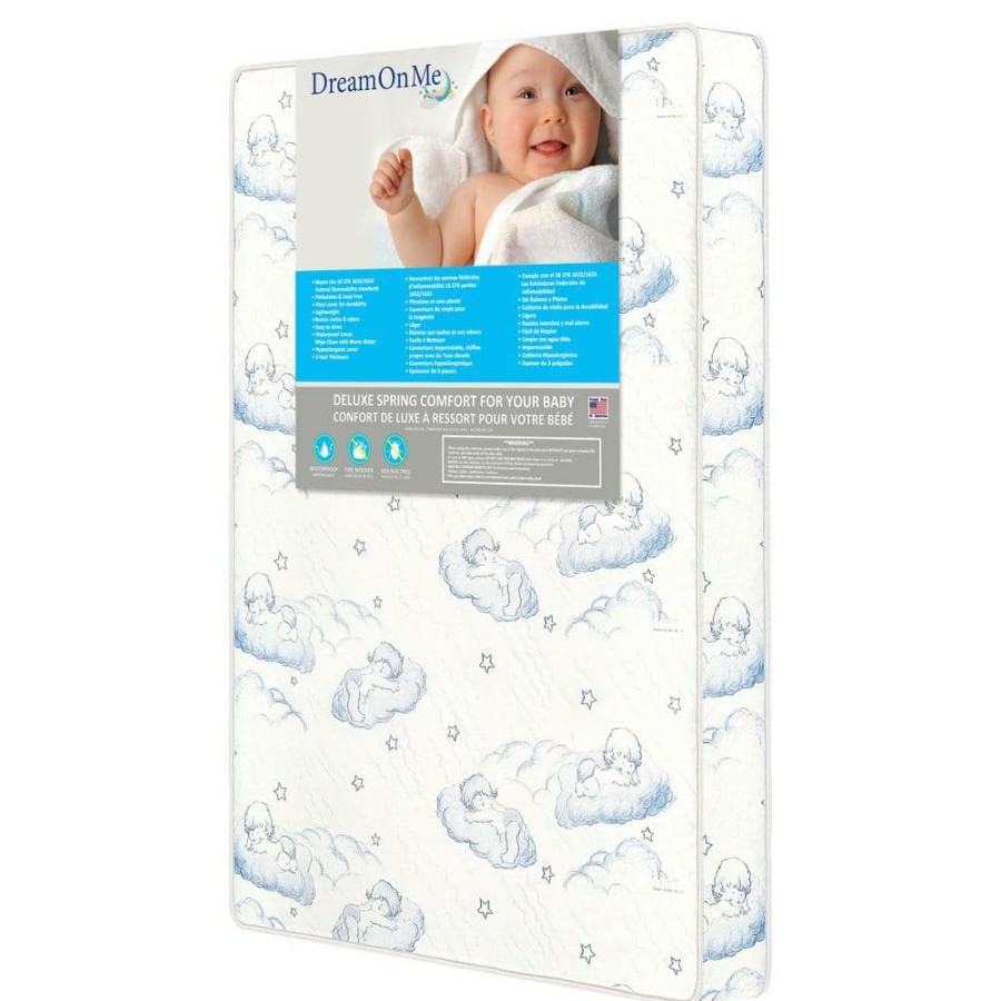 Best * Star-Burst 3 In. Spring Coil Portable Crib Mattress I Waterproof I Green Guard Gold Certified By Dream On Me