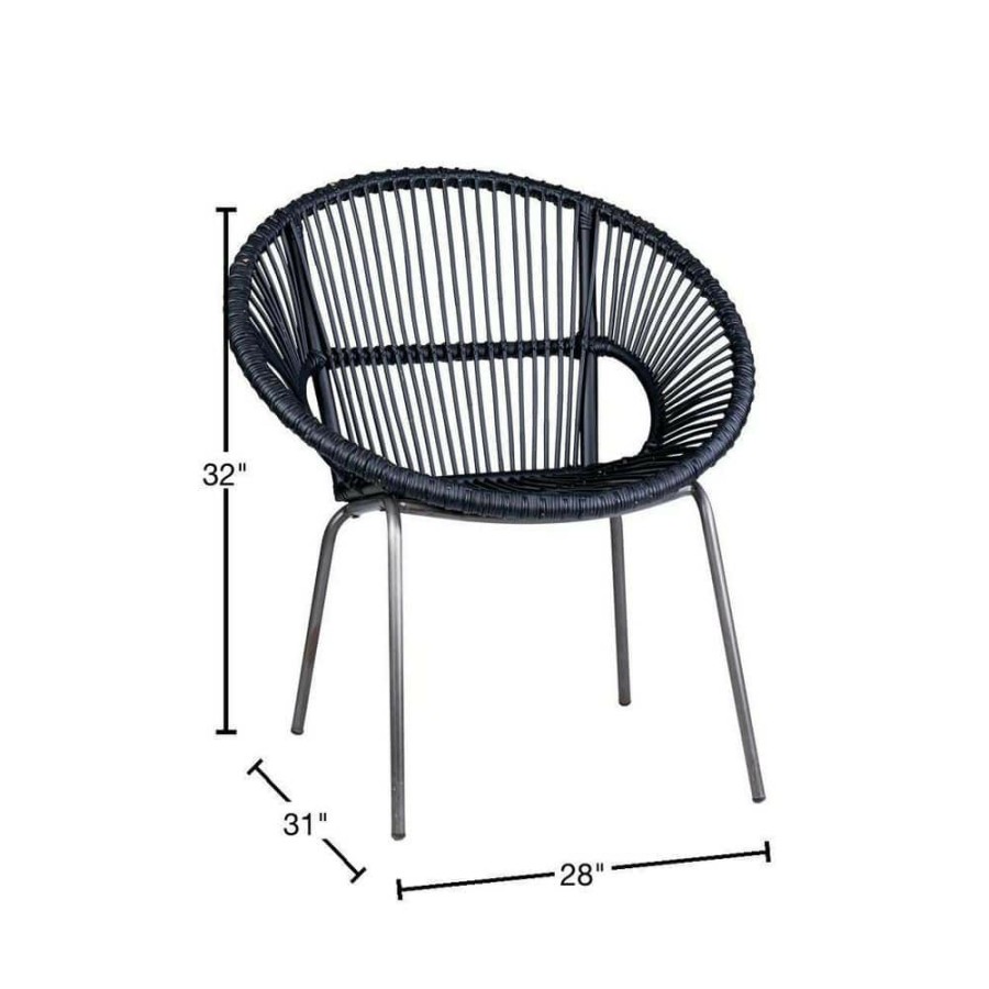 Online * Louanne Black Rattan Occasional Chair By East At Main