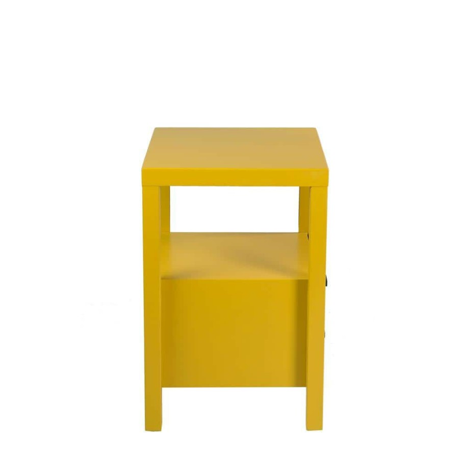 Best * Westerly 22 In. Yellow Acacia Accent Table By East At Main