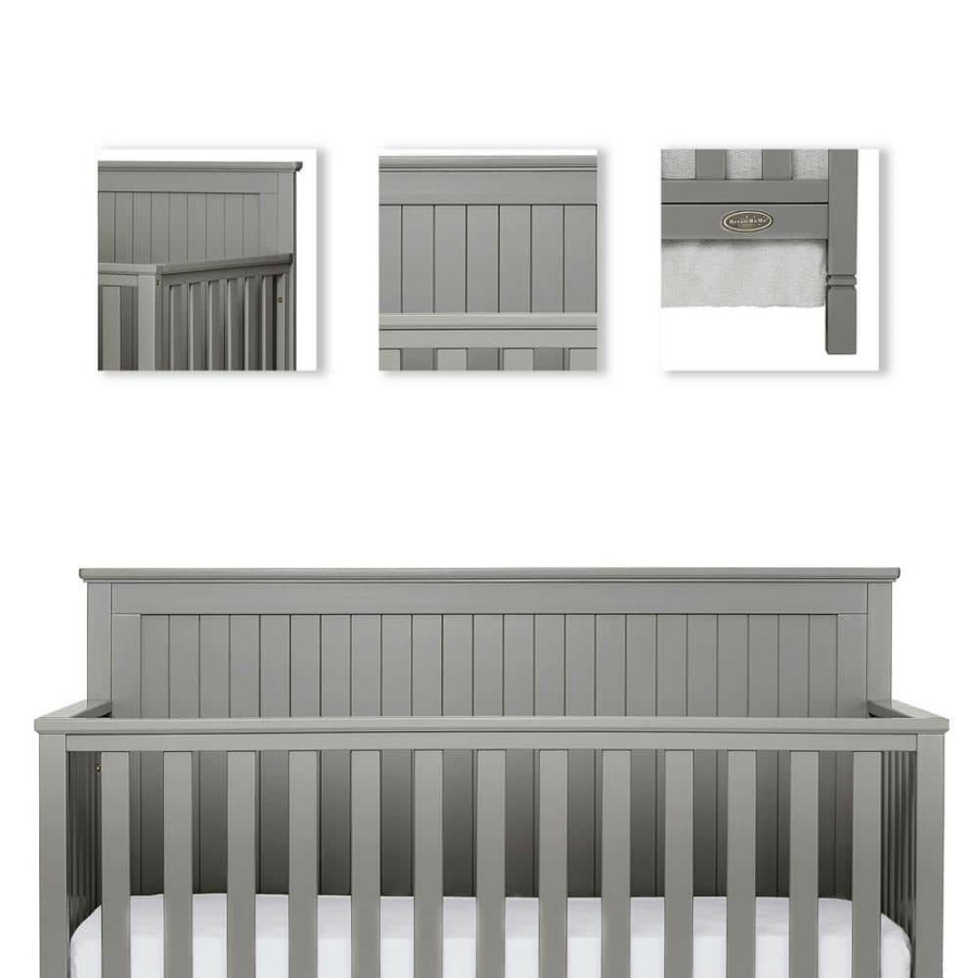 Wholesale * Alexa Storm Grey 5-In-1 Convertible Crib By Dream On Me