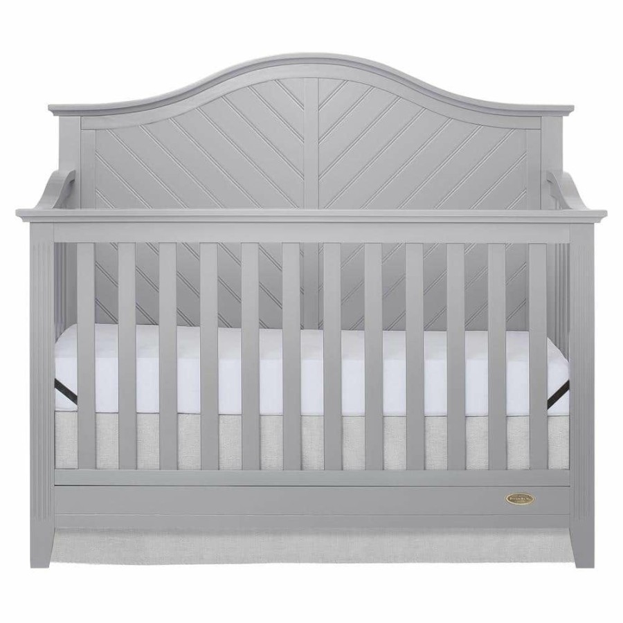 Online * Ella Pebble Grey 5-In-1 Convertible Crib By Dream On Me