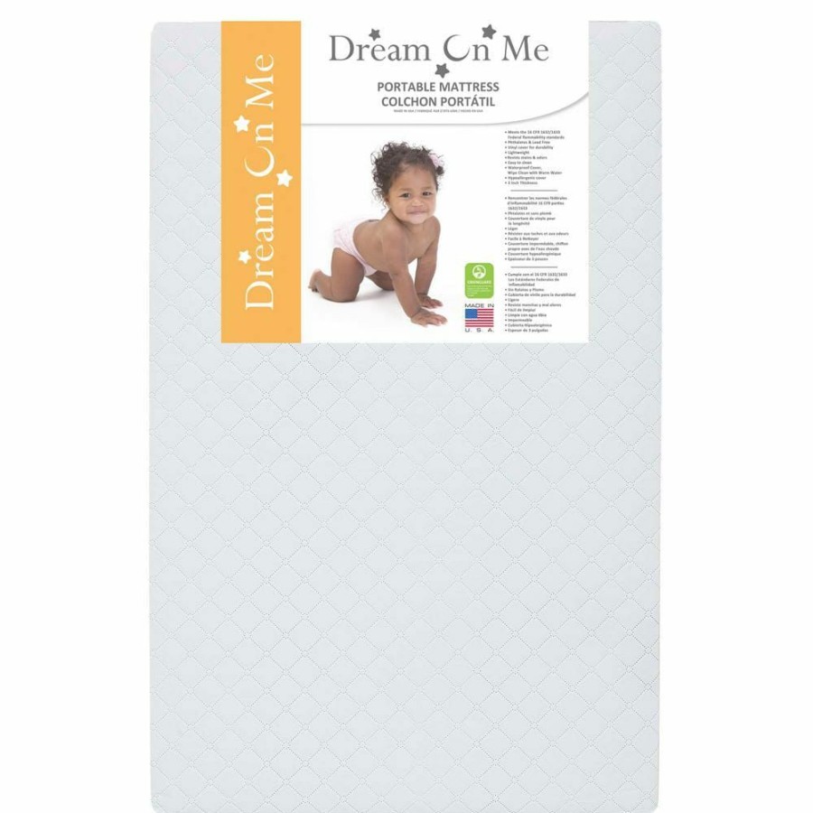 Best * 3 In. Portable Mini Crib Mattress By Dream On Me