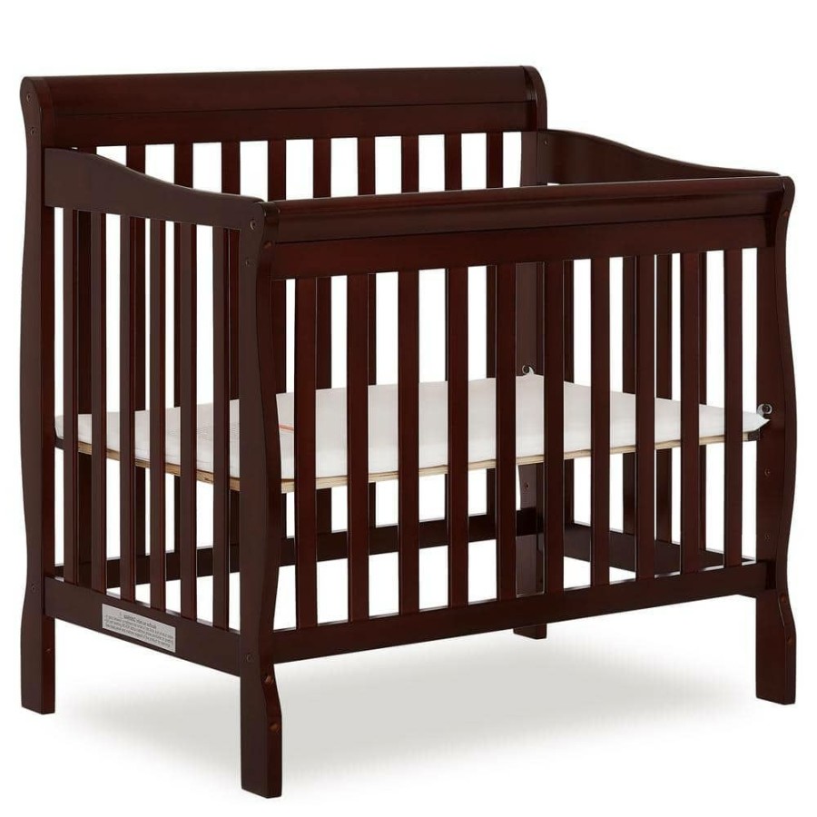 Clearance * Aden 4-In-1 Espresso Convertible Mini Crib By Dream On Me