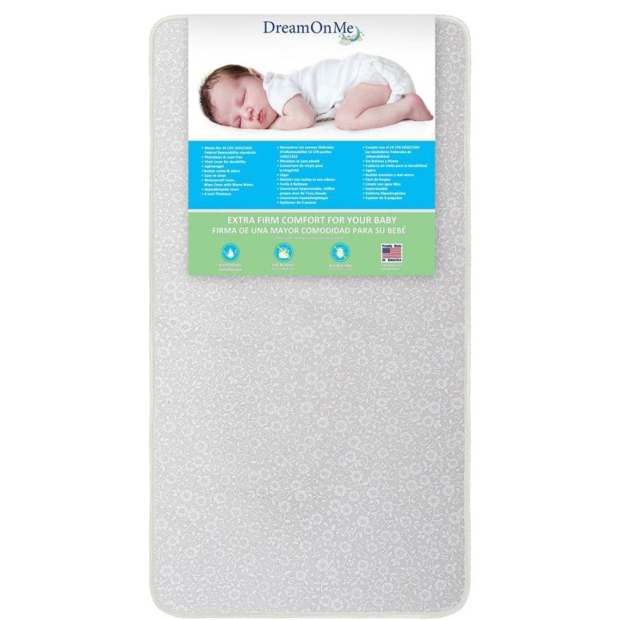 Online * Orthopedic Blue Extra Firm Foam Standard Crib Mattress By Dream On Me