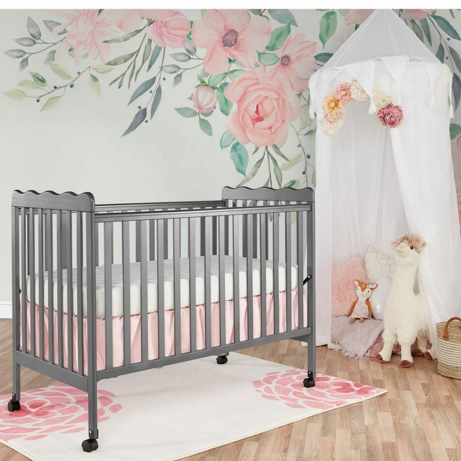 Best * Carson Classic Steel Grey 3-In-1 Convertible Crib By Dream On Me