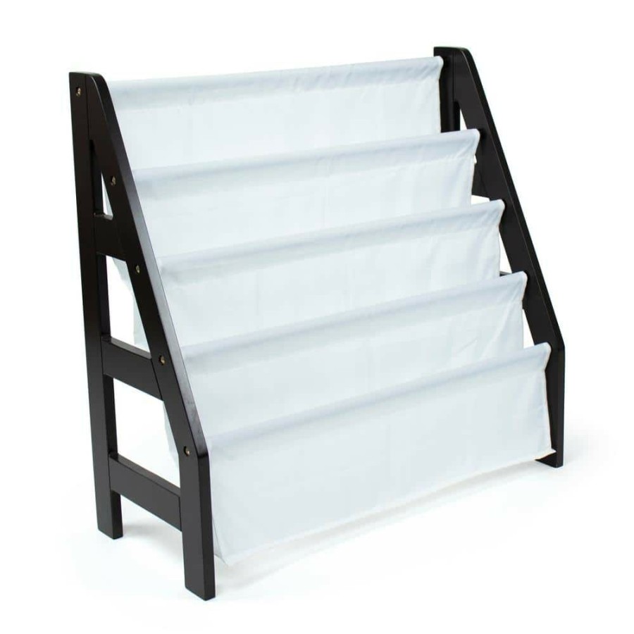 Hot * Espresso Kids Ladder Bookshelf 4 Tier Book Organizer By Humble Crew