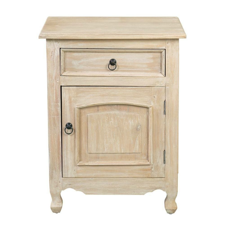 Hot * Kepler Natural Finish Bedside Table By East At Main