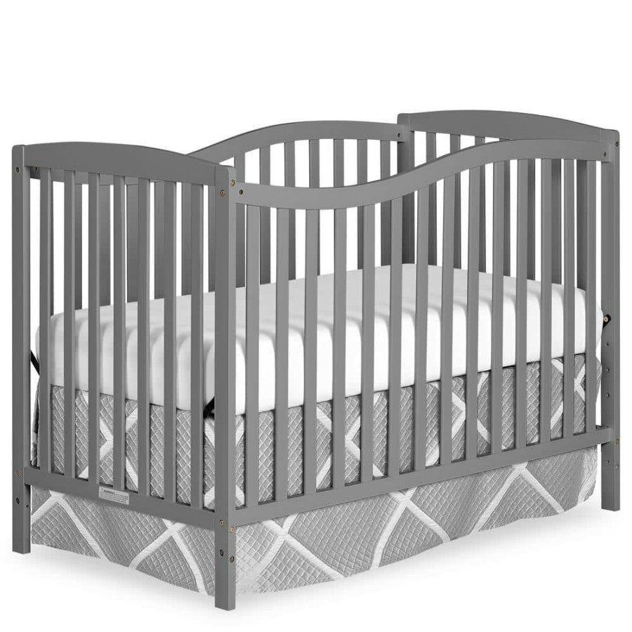 Clearance * Chelsea Steel Grey 5-In-1 Convertible Crib By Dream On Me