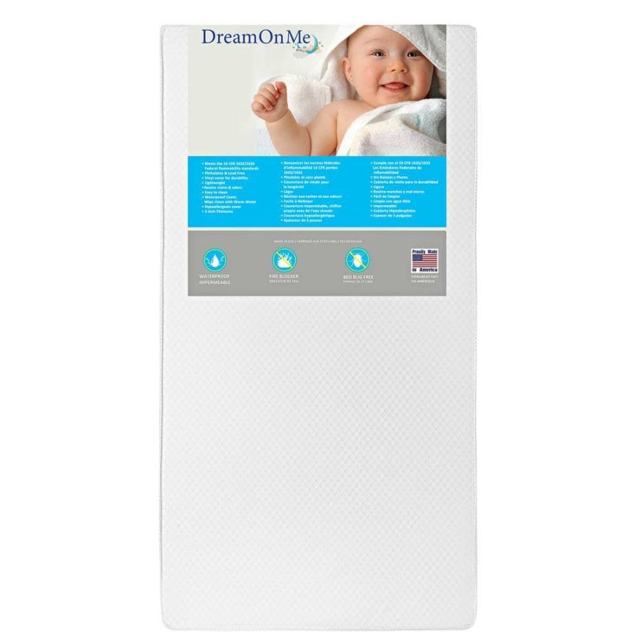 Clearance * Lullaby 2-Sided Crib And Toddler 224 Coil Mattress By Dream On Me