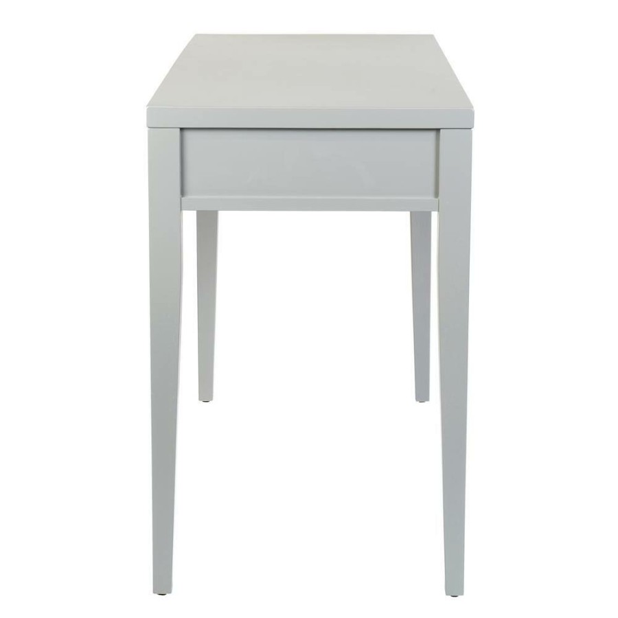 Clearance * Lillian 48 In. Rectangular Grey 2 Drawer Computer Desk With Storage By East At Main