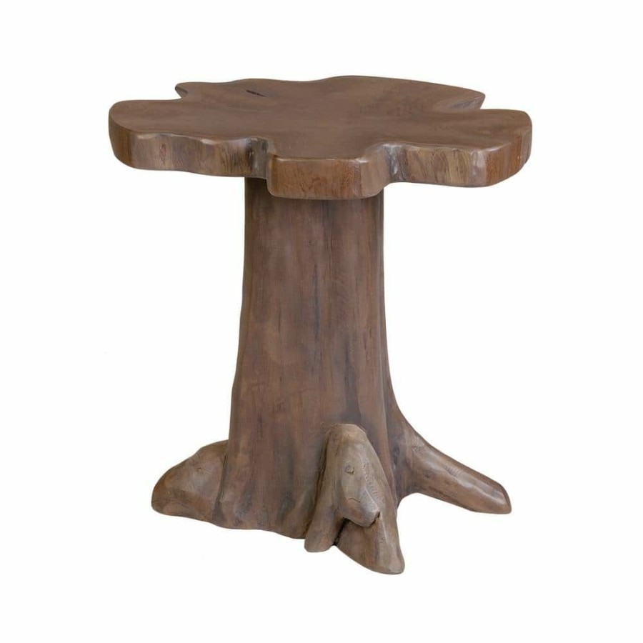 New * Grafton Grey Wash Teak Accent Table By East At Main