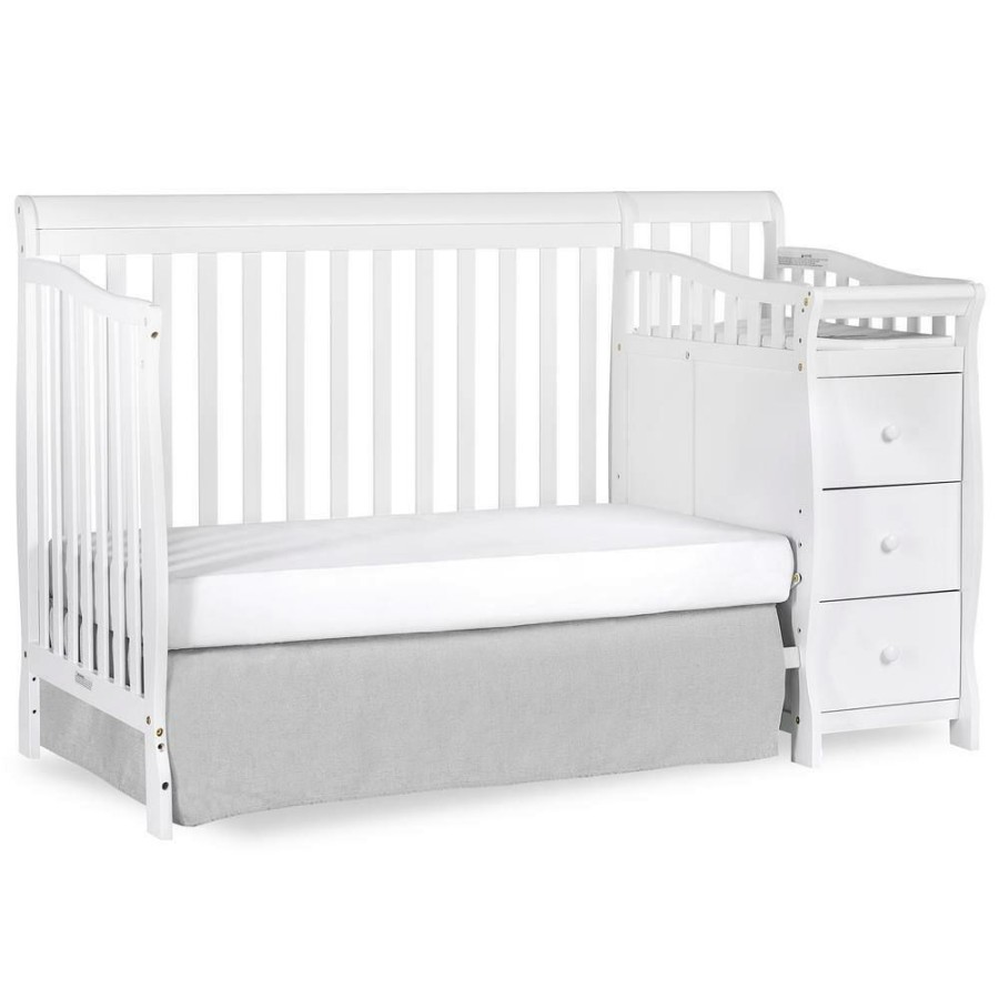 Online * Brody White 5-In-1 Convertible Crib With Changer By Dream On Me