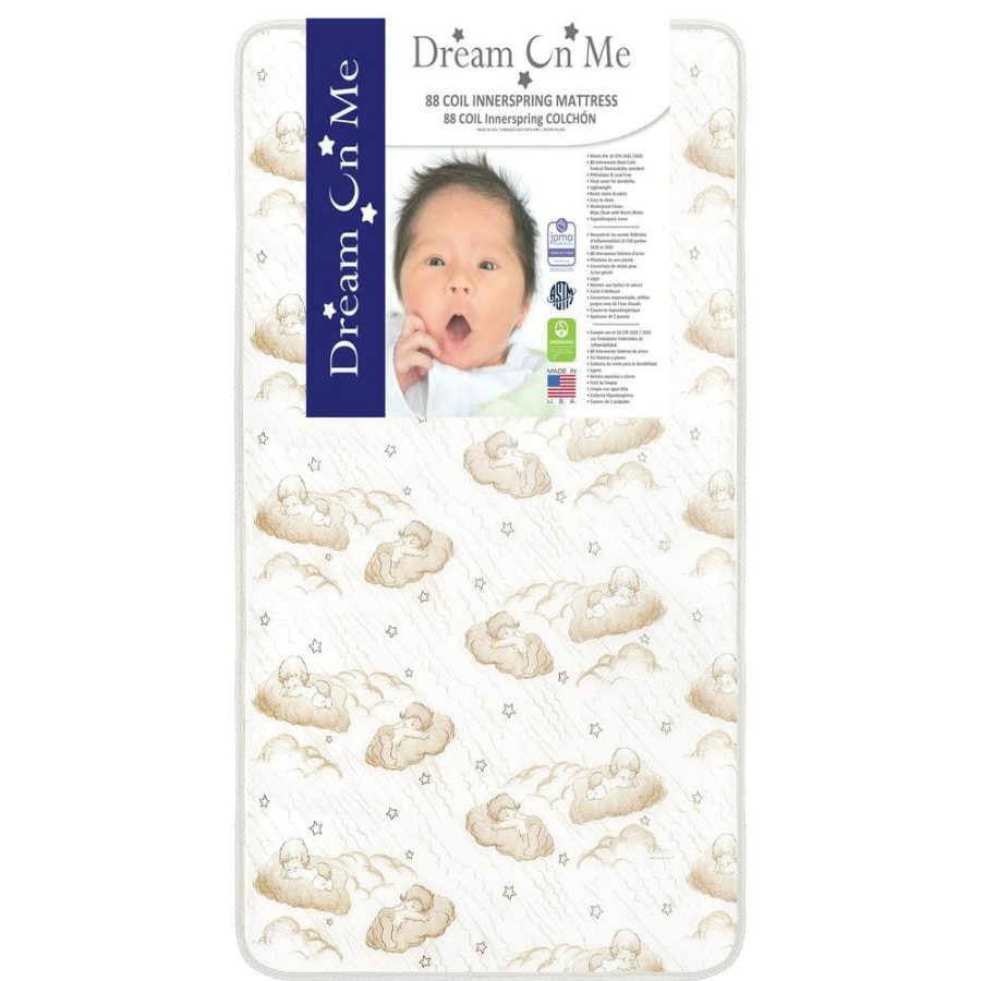 Online * Sweet Dreams 6, 88 Coil Brown Spring Crib And Toddler Bed Mattress By Dream On Me