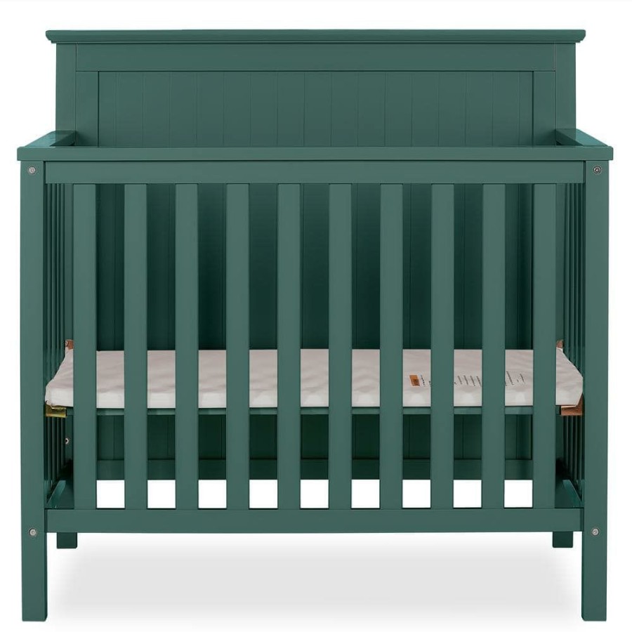 Online * Ava 4-In-1 Olive Convertible Mini Crib By Dream On Me