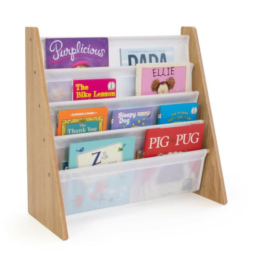 Online * Journey Collection Natural And White 4-Pocket Storage Book Rack By Humble Crew