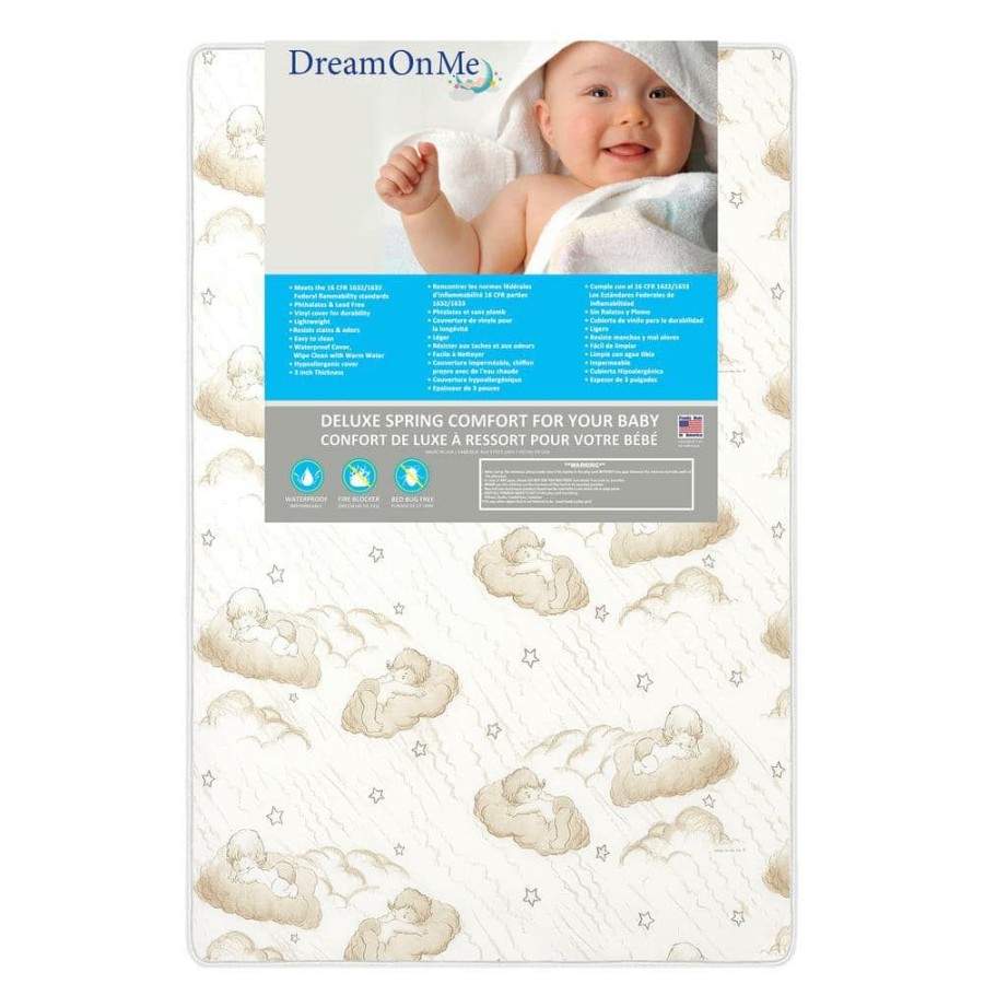 Hot * 3 In. Spring Coil Portable Mini Crib Mattress By Dream On Me