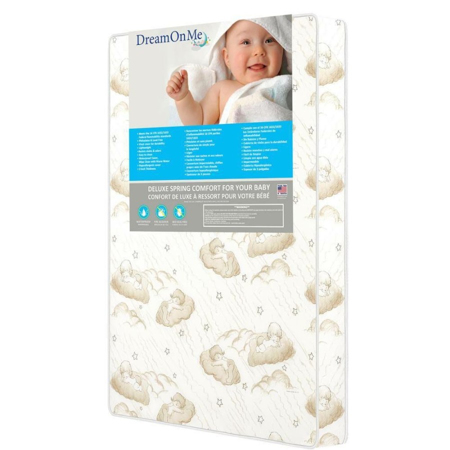 Hot * 3 In. Spring Coil Portable Mini Crib Mattress By Dream On Me