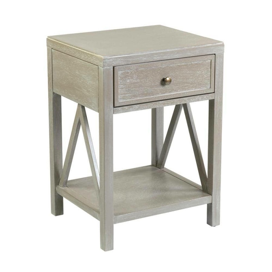 Wholesale * Wilco Beige Acacia Accent Table By East At Main