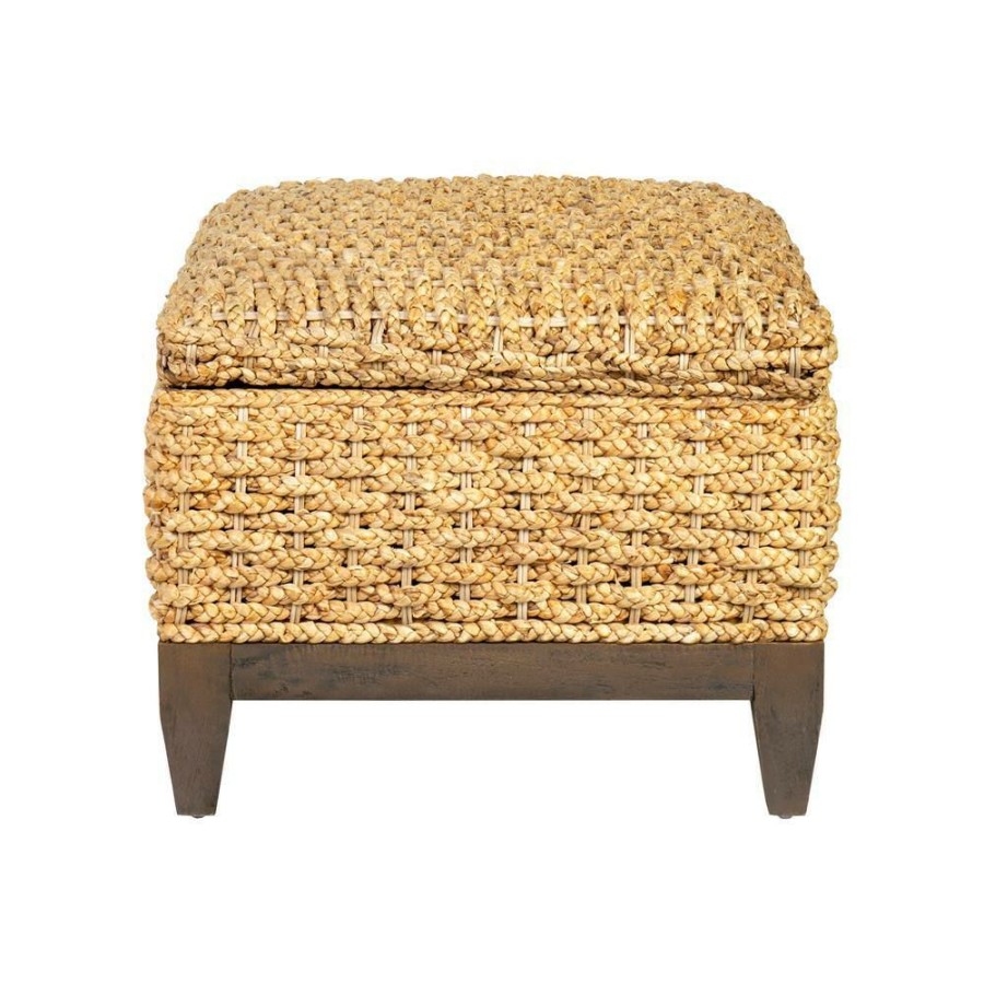 Hot * Lucinne Brown Natural Waterhyacinth Trunk Ottoman 18 In. X 30 In. X 22 In. By East At Main