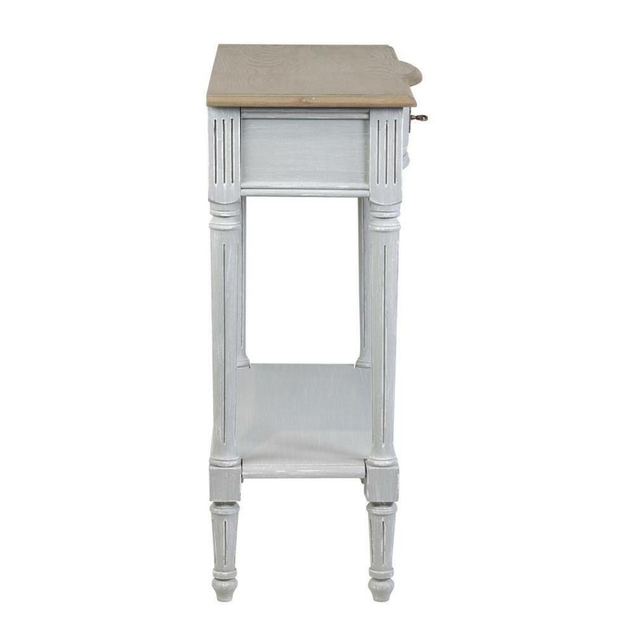 Wholesale * Gracelynn 32 In. Light Gray Standard Rectangle Bayur Wood Console Table With Drawers By East At Main