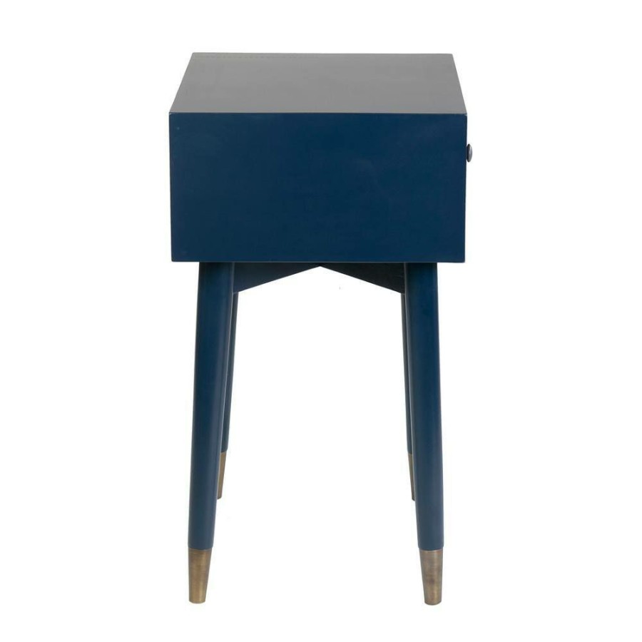 Best * Tove Navy Acacia Accent Table By East At Main