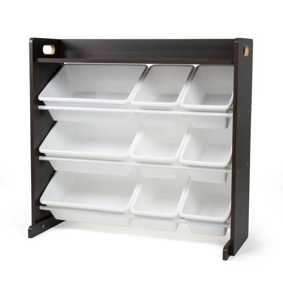 Wholesale * Espresso Toy Storage Organizer With Shelf And 9 Storage Bins By Humble Crew