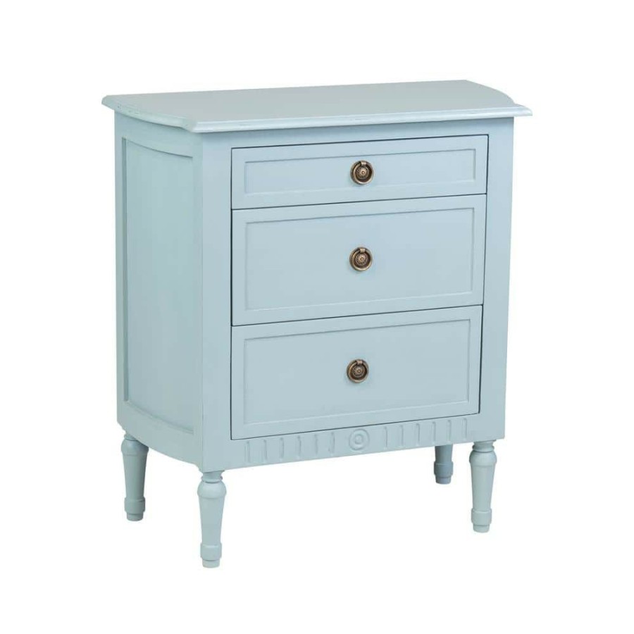 Wholesale * Cassidy Light Blue 3 Drawer Chest Nightstand By East At Main