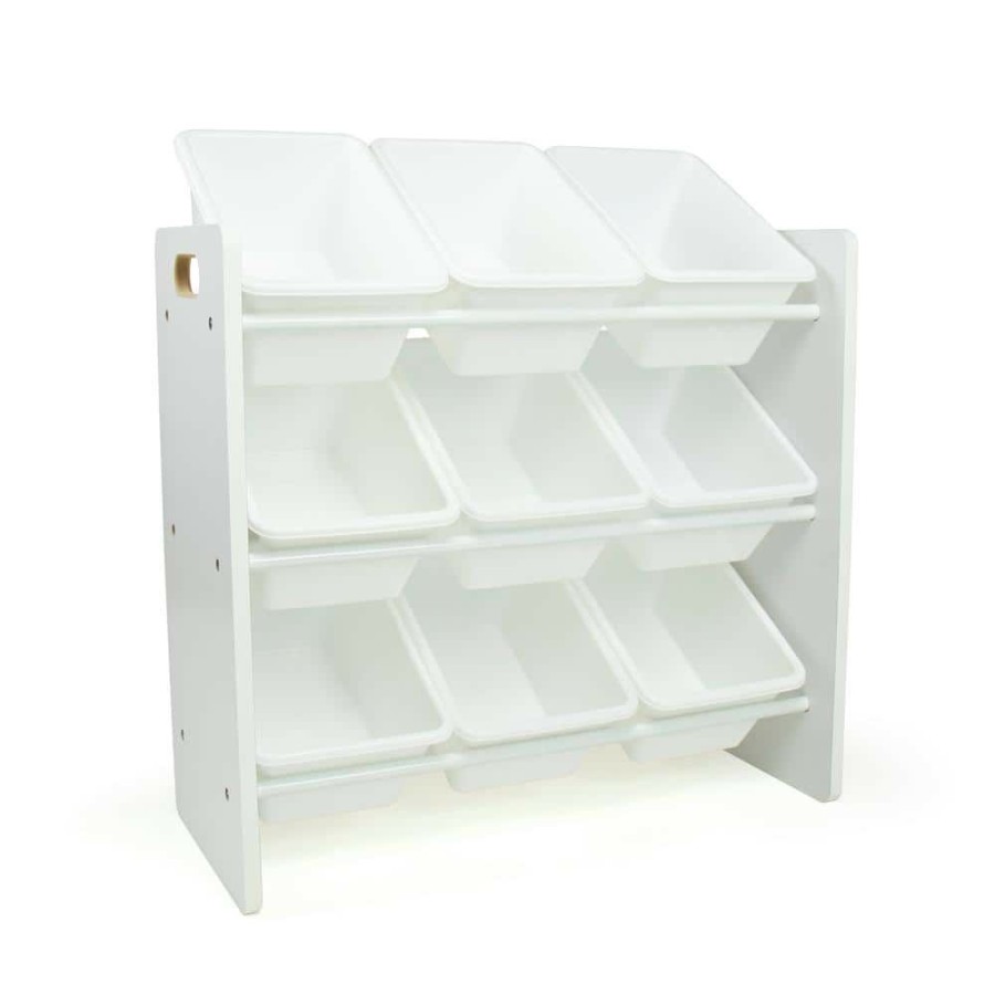 Online * Cambridge White Toy Organizer With 9 Storage Bins, 23.62 In. H X 25.79 In. W X 11.02 In. D By Humble Crew